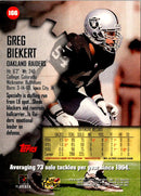 1997 Stadium Club Greg Biekert