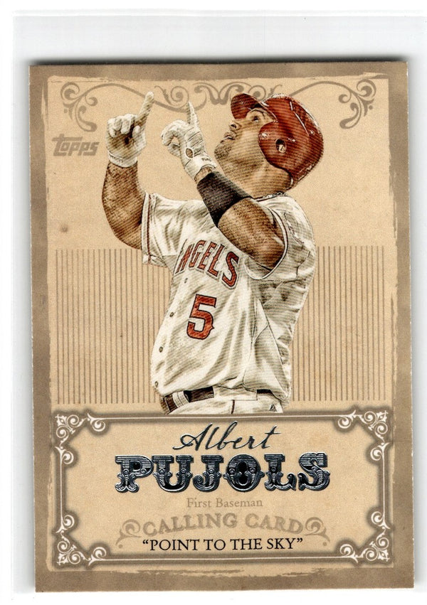 2013 Topps Calling Cards Albert Pujols #CC-15