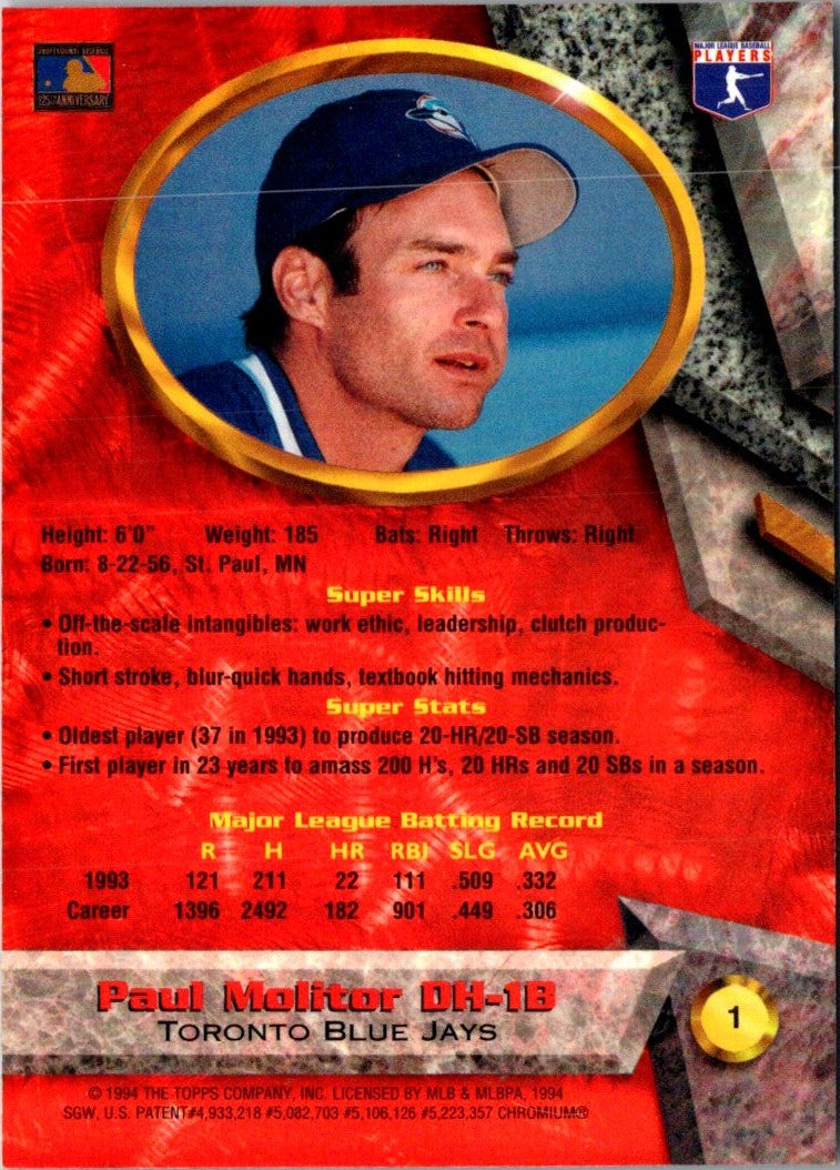 1994 Bowman's Best Paul Molitor