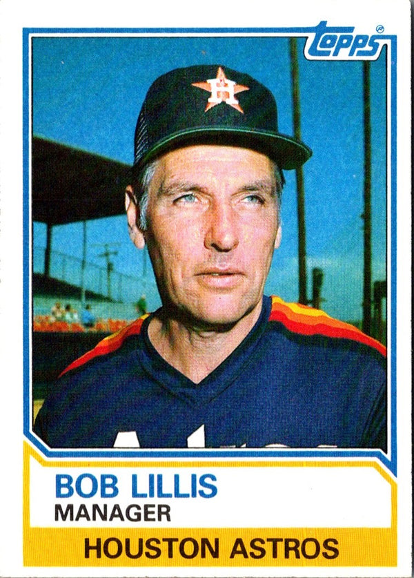 1983 Topps Bob Lillis #66 EX