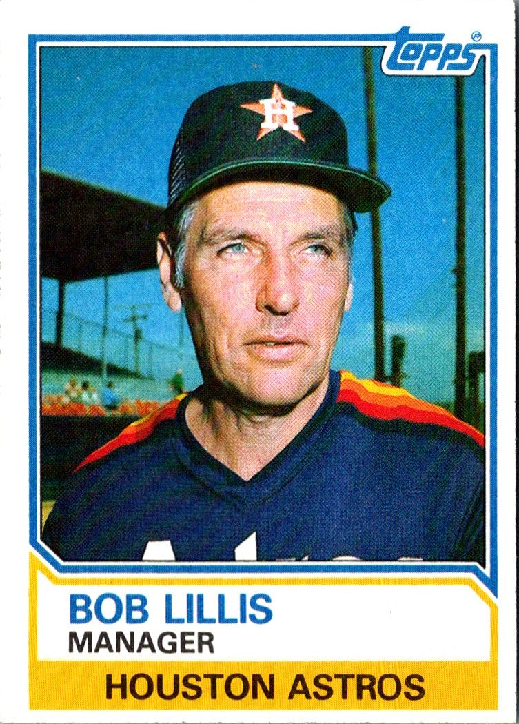 1983 Topps Bob Lillis