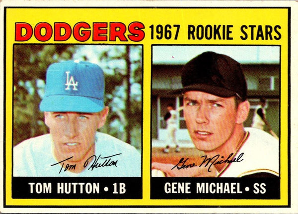1967 Topps Tom Hutton/Gene Michael #428 Rookie VG-EX
