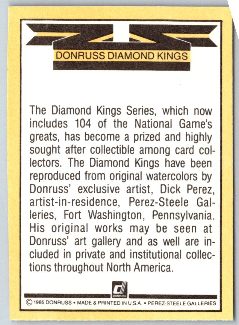 1986 Diamond Kings Checklist