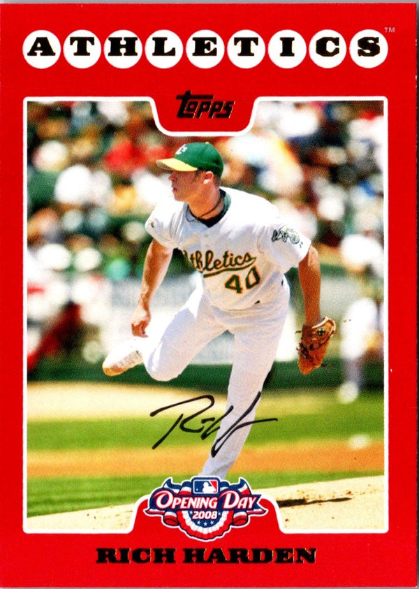 2008 Topps Opening Day Rich Harden #107