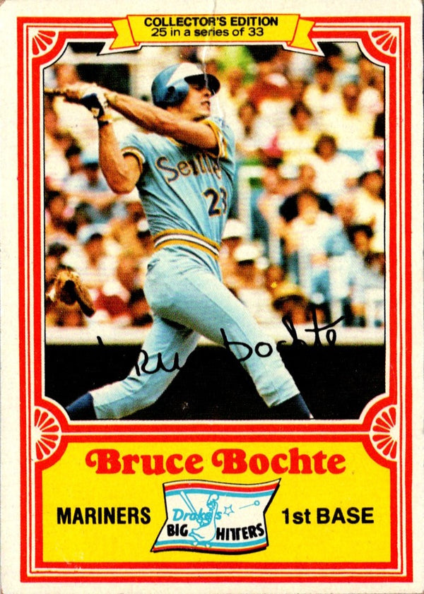 1981 Topps Drake's Big Hitters Bruce Bochte #25