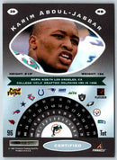 1997 Pinnacle Certified NFL Karim Abdul-Jabbar
