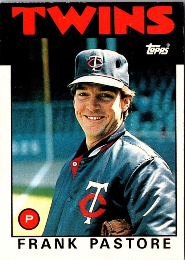 1986 Topps Traded Frank Pastore #85T