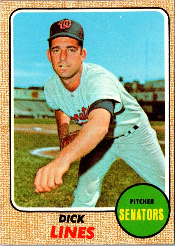 1968 Topps Dick Lines #291 VG-EX