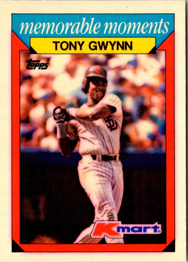 1988 Topps Kmart Memorable Moments Tony Gwynn #12