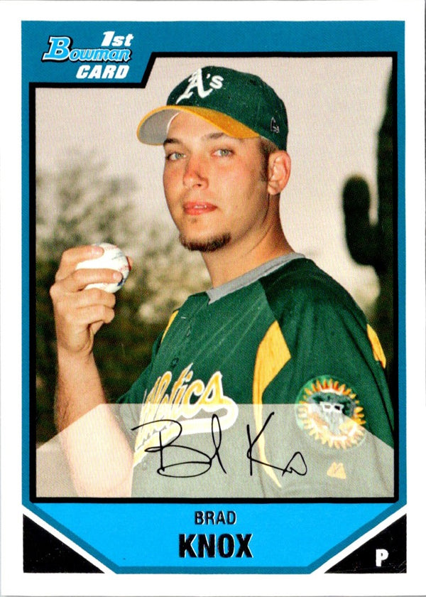 2007 Bowman Prospects Brad Knox #BP83