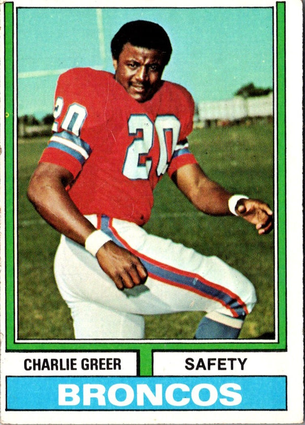 1974 Topps Charlie Greer #217 Rookie