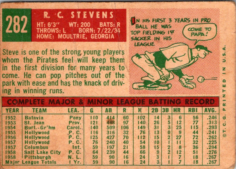 1959 Topps R.C. Stevens