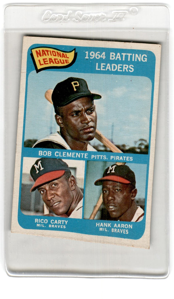 1965 Topps Carew / Clemente/ Aaron #2 EX