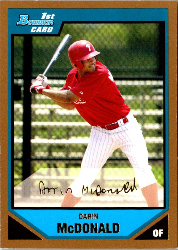 2007 Bowman Prospects Darin McDonald #BP9