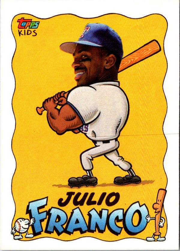 1992 Topps Kids Julio Franco #129