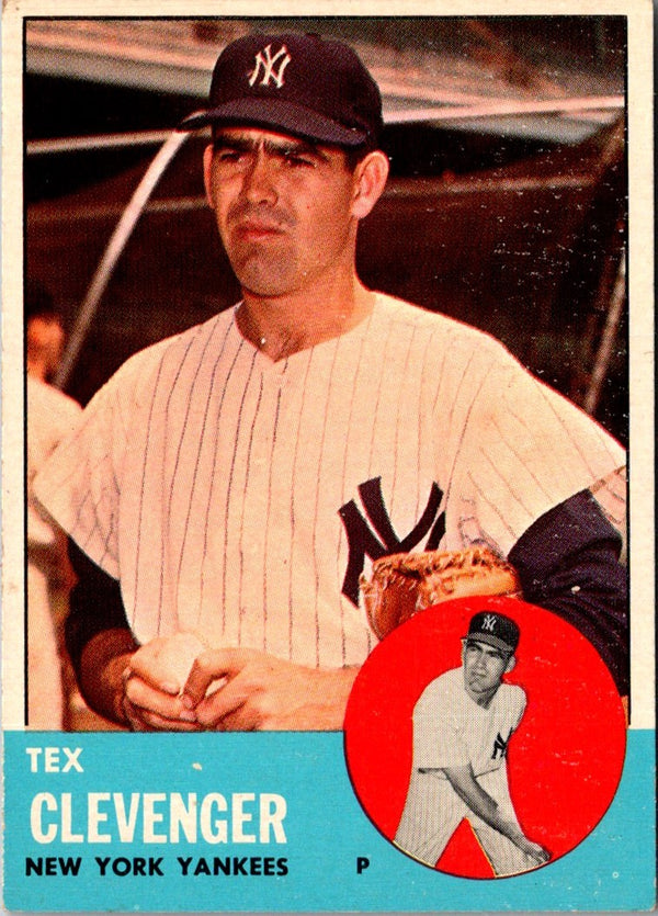 1963 Topps Tex Clevenger #457 VG-EX