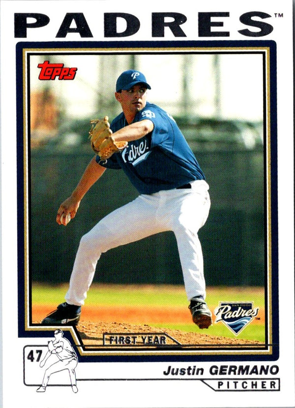 2004 Topps Traded & Rookies Justin Germano #T118 Rookie