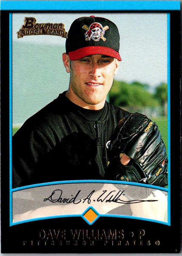 2001 Bowman Draft Picks & Prospects Dave Williams #BDP34 Rookie