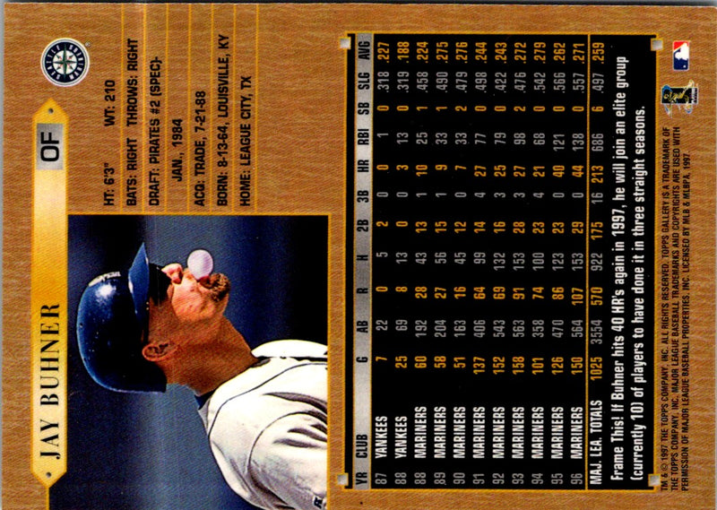 1997 Topps Gallery Jay Buhner