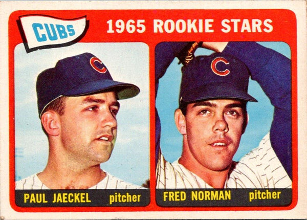1965 Topps Cubs 1965 Rookie Stars-Jaeckel /Norman #386 EX
