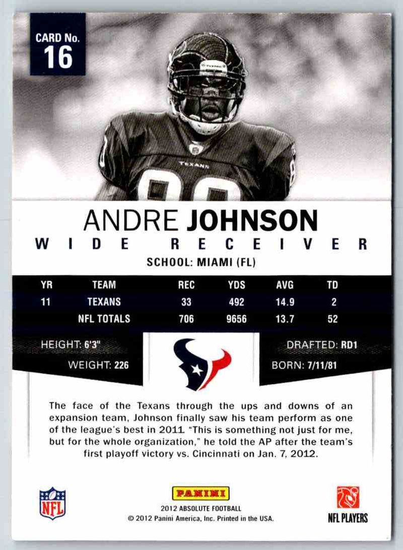 2012 Absolute Andre Johnson