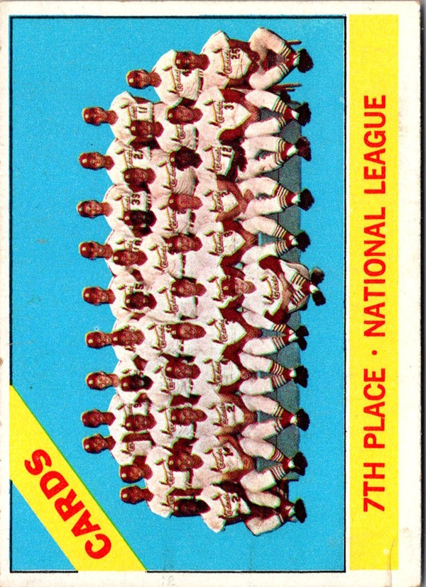 1966 Topps Cardinals Team Card #379 VG-EX