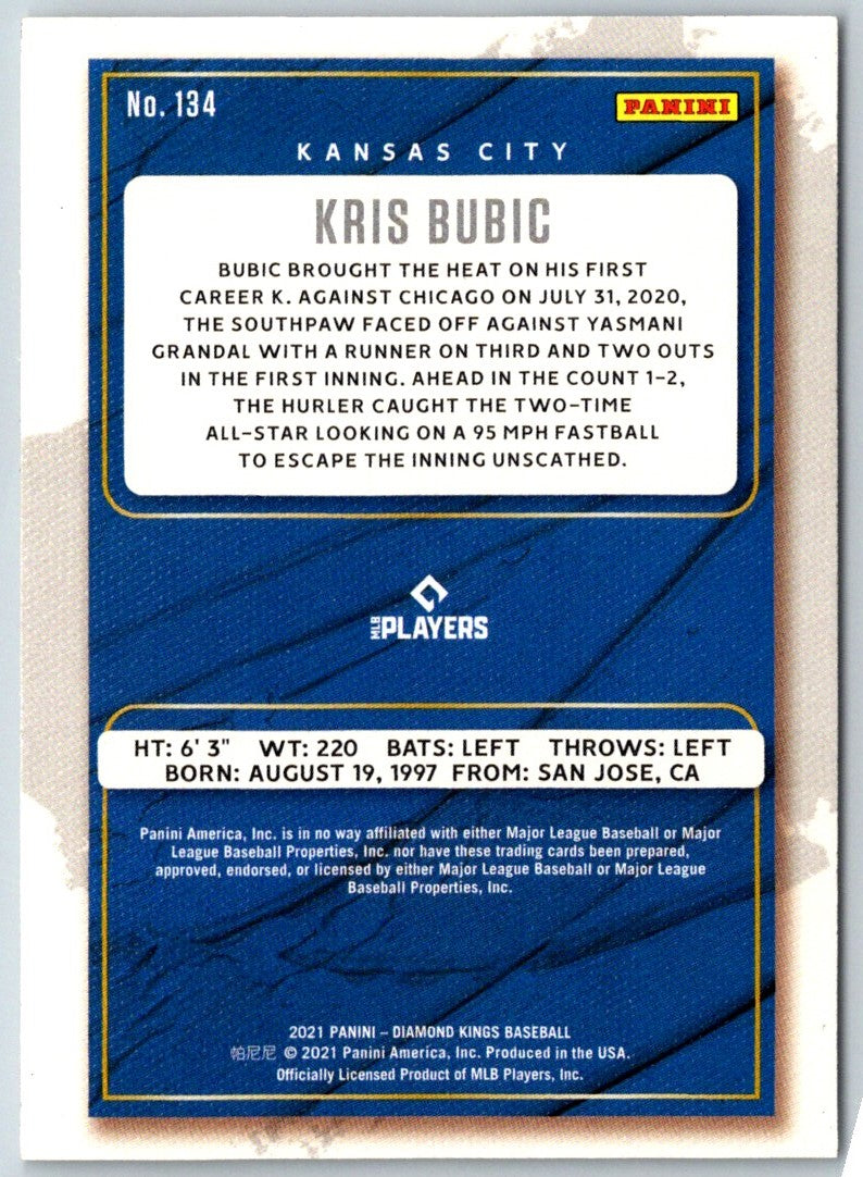 2021 Panini Absolute Rookie Baseball Material Signatures Black Kris Bubic