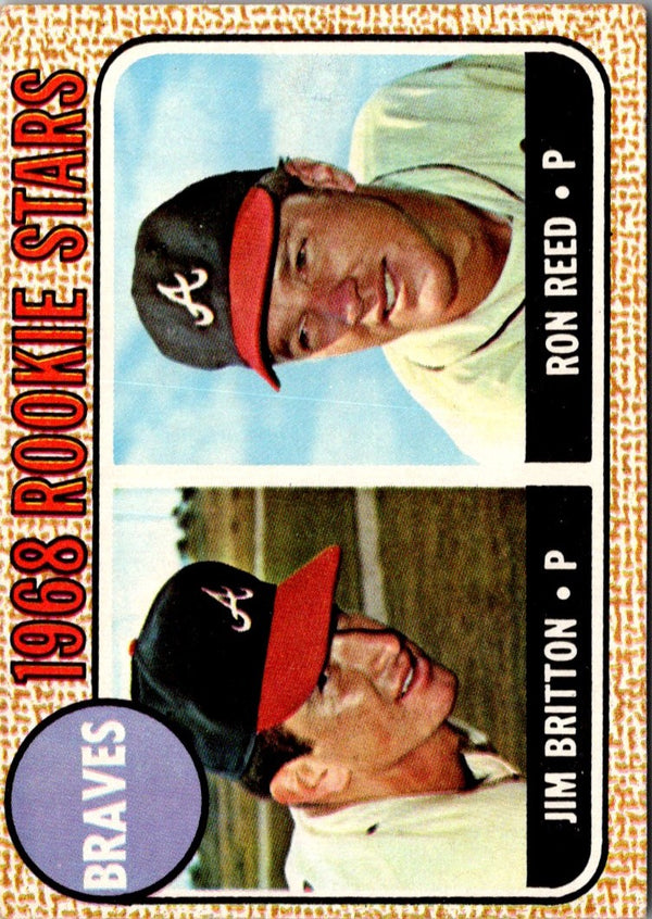 1968 Topps Braves Rookies - Jim Britton/Ron Reed #76 Rookie VG-EX