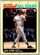 1989 Fleer Baseball All-Stars Will Clark