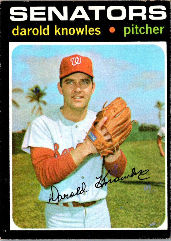 1971 Topps Darold Knowles #261 VG