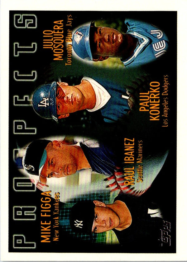 1996 Topps Mike Figga/Raul Ibanez/Paul Konerko/Julio Mosquera #432 Rookie