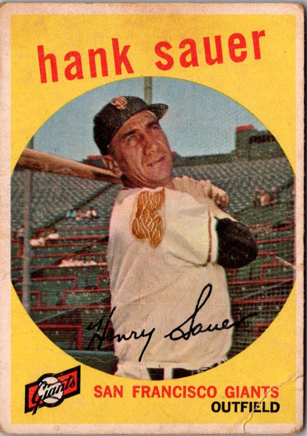 1959 Topps Hank Sauer #404 GOOD