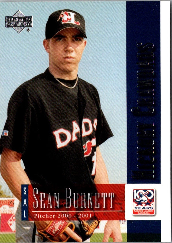 2001 Upper Deck Minors Centennial Sean Burnett #92