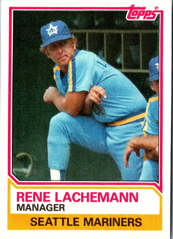 1983 Topps Rene Lachemann #336 EX
