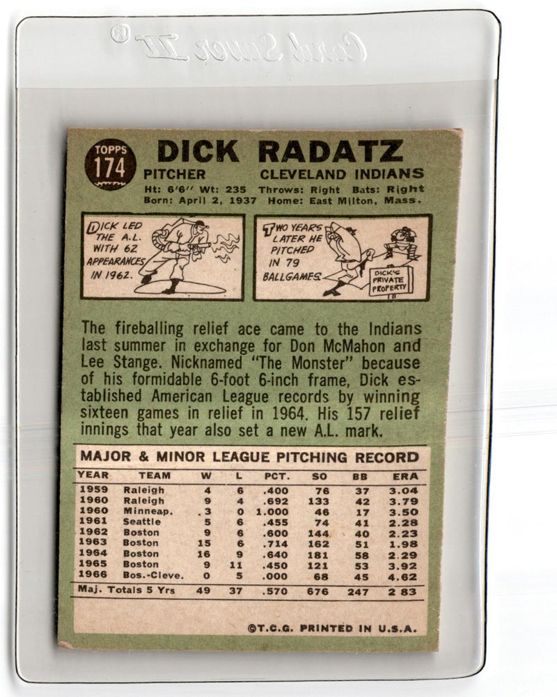 1967 Topps Dick Radatz