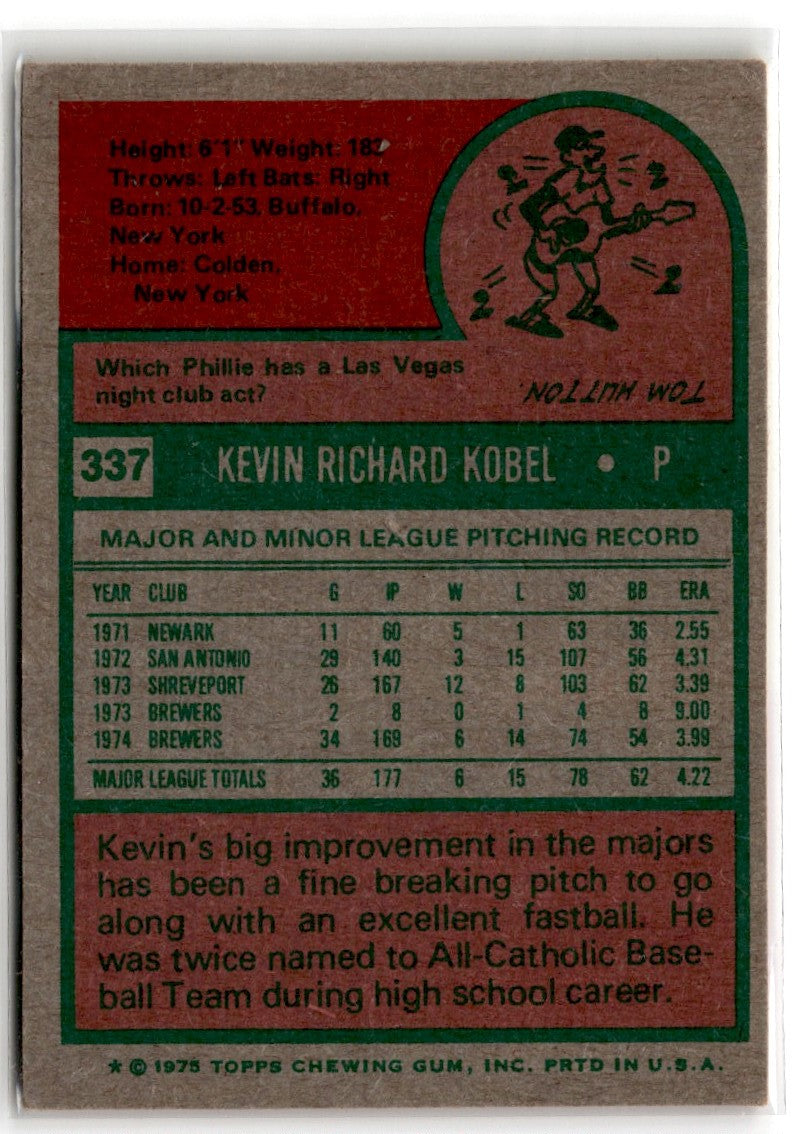 1975 Topps Kevin Kobel