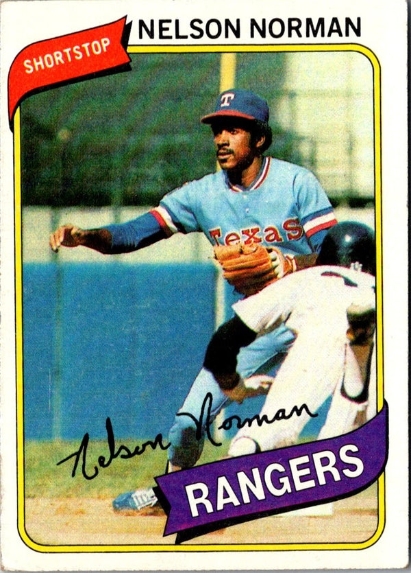 1980 Topps Nelson Norman #518 Rookie