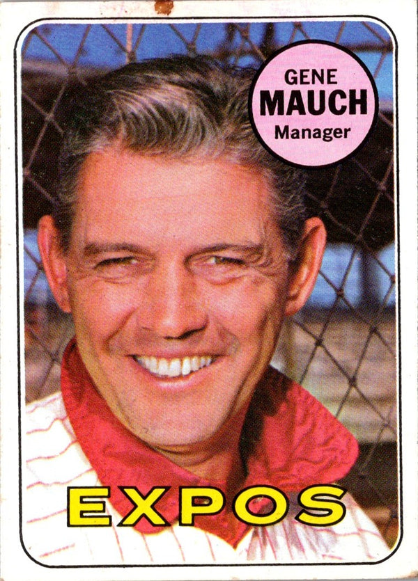 1969 Topps Gene Mauch #606 VG-EX