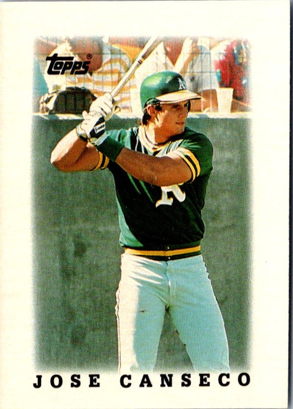 1988 Topps Major League Leaders Minis Jose Canseco #30