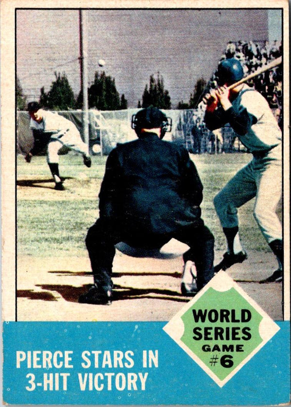 1963 Topps World Series Game 6 #147 VG-EX