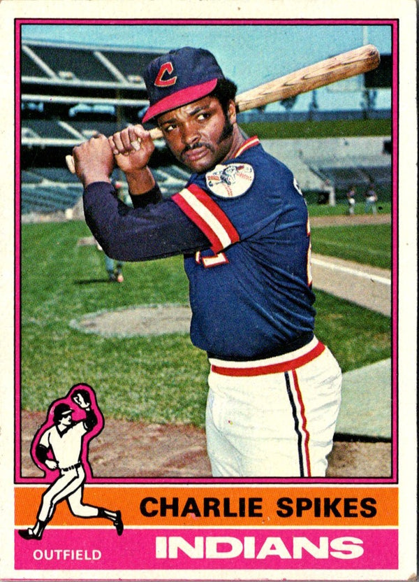 1976 Topps Charlie Spikes #408