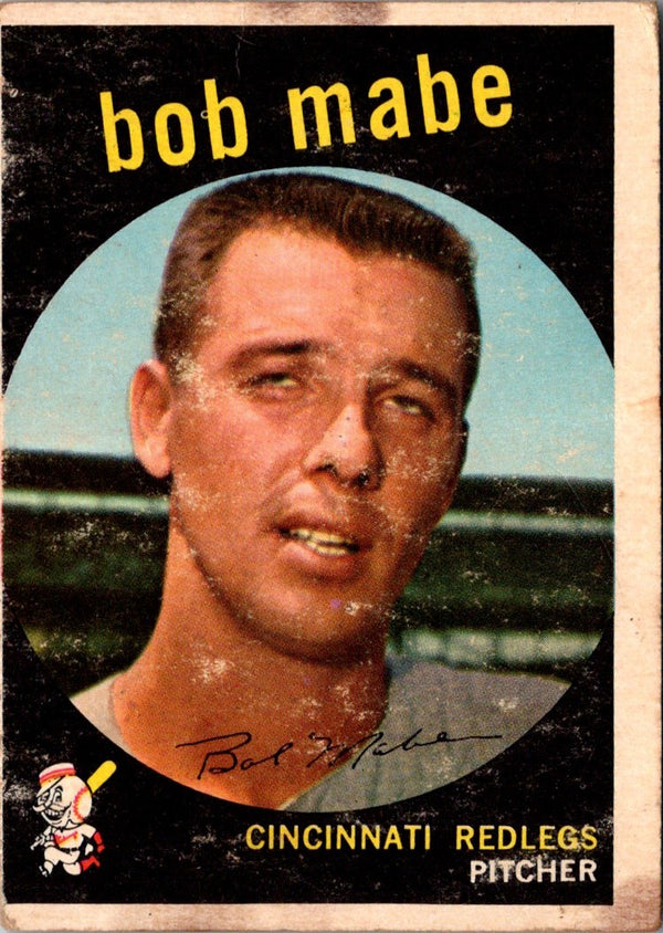 1959 Topps Bob Mabe #356 Rookie GOOD