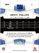 2008 Score Super Bowl XLIII Kenny Phillips