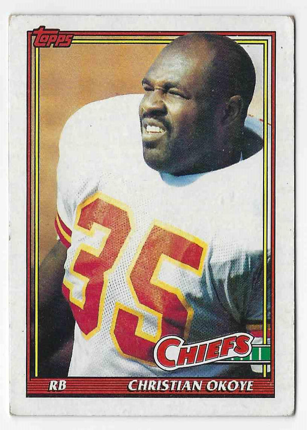 1991 Topps Christian Okoye #149
