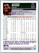 2003 Topps Anthony Mason