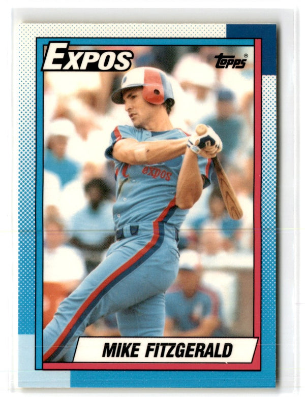 1990 Topps Tiffany Mike Fitzgerald #484