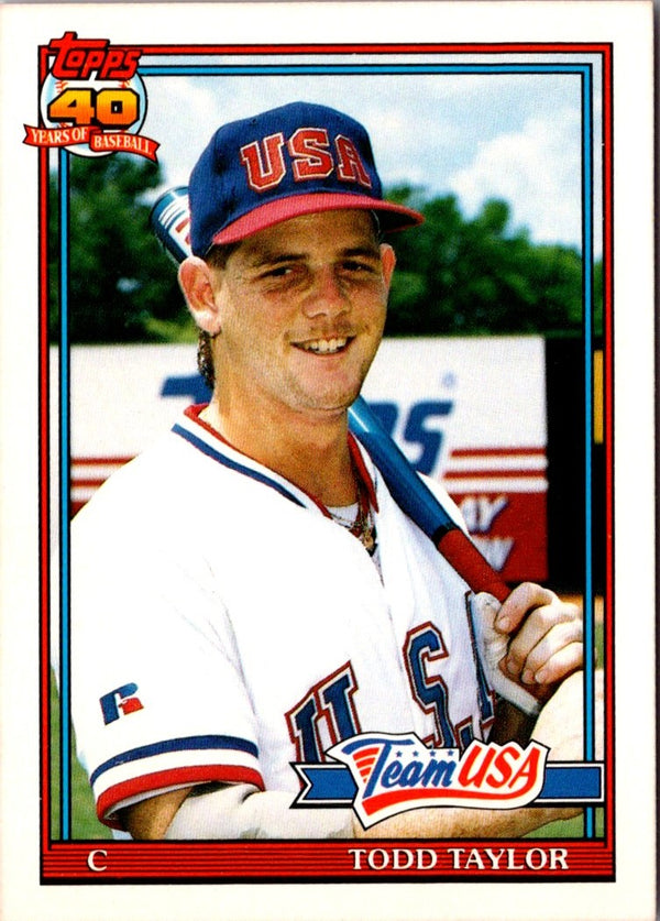 1991 Topps Traded Todd Taylor #116T Rookie