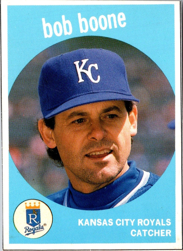 1989 Baseball Card Magazine '59 Topps Replicas Bob Boone #60