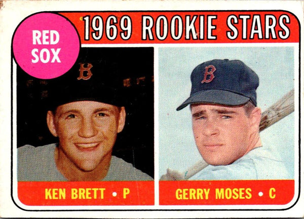 1969 Topps Red Sox 1969 Rookie Stars Ken Brett/ Gerry Moses #476 EX