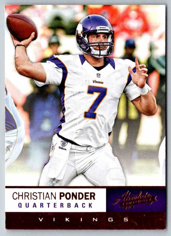 2012 Absolute Christian Ponder #62